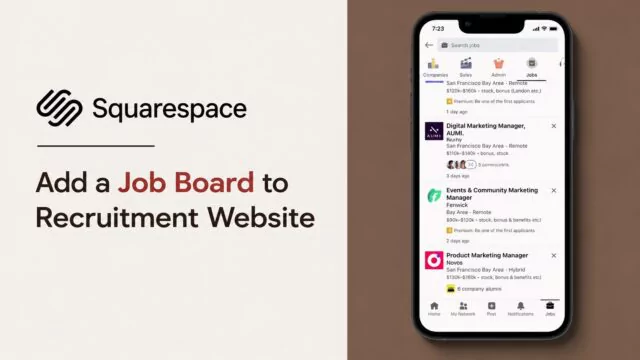 How to Add a Job Board to Squarespace Website