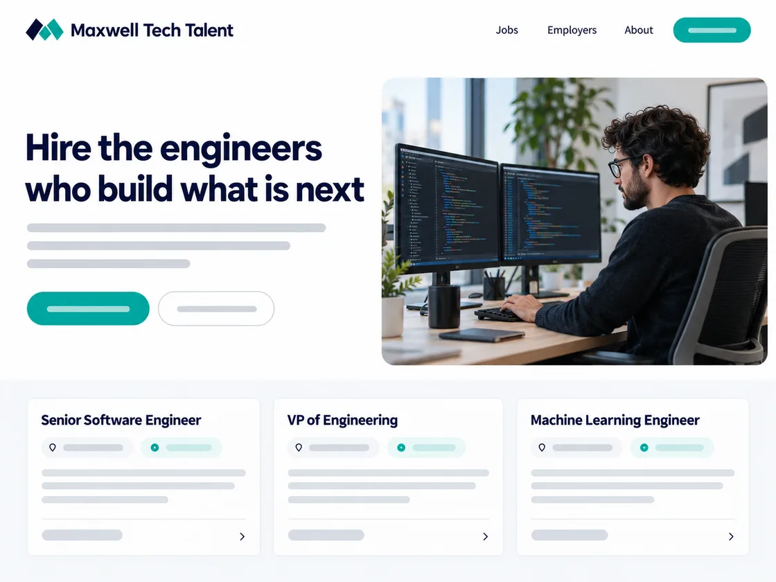 Maxwell Tech Talent website